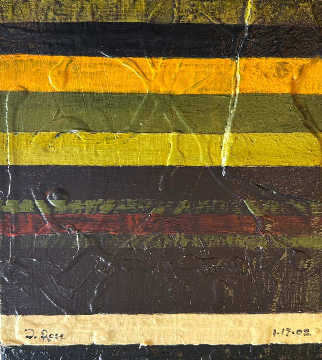 Stripe Study #6 by David Silva Rose 