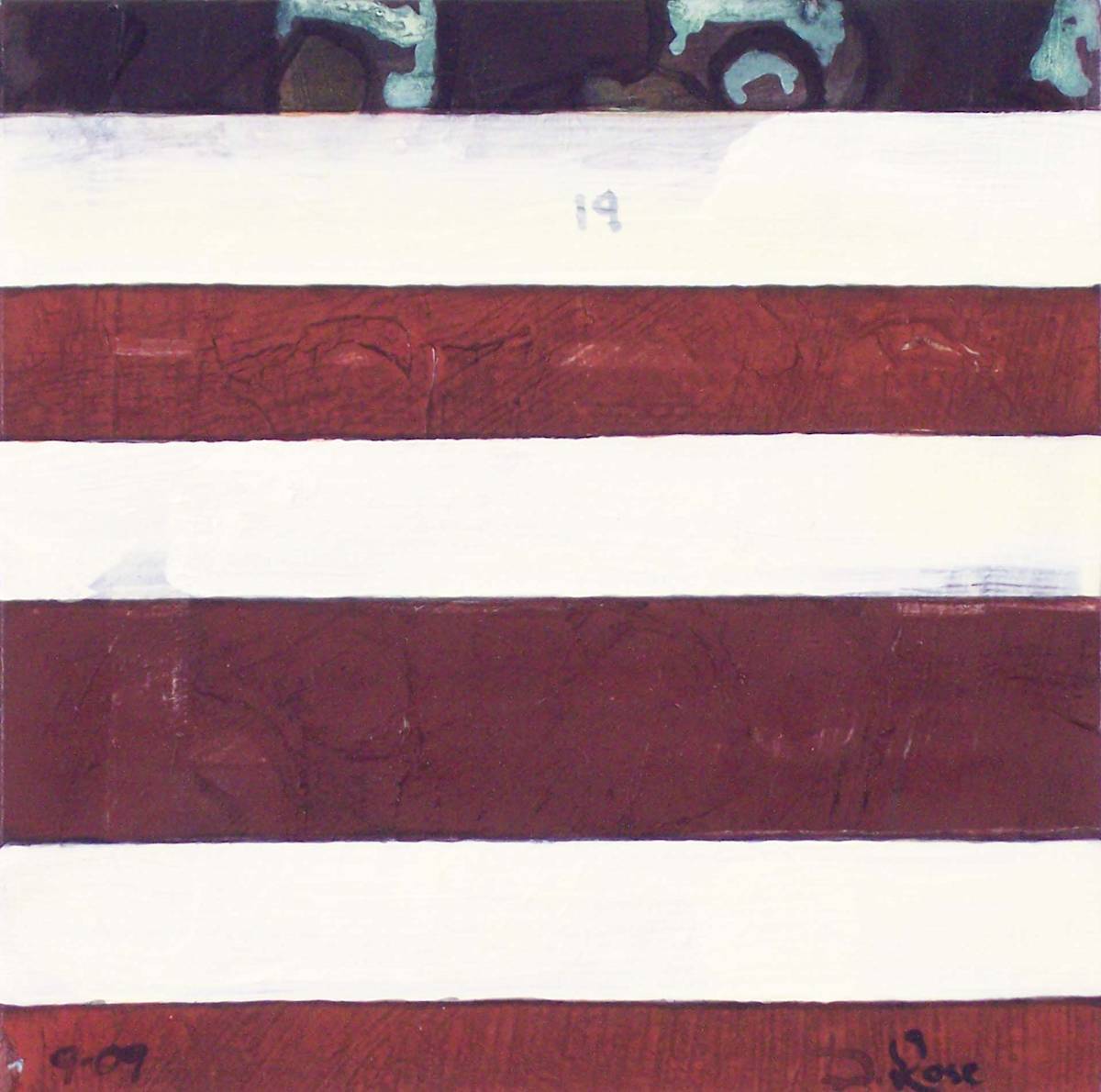 Stripe Study #19 by David Silva Rose 