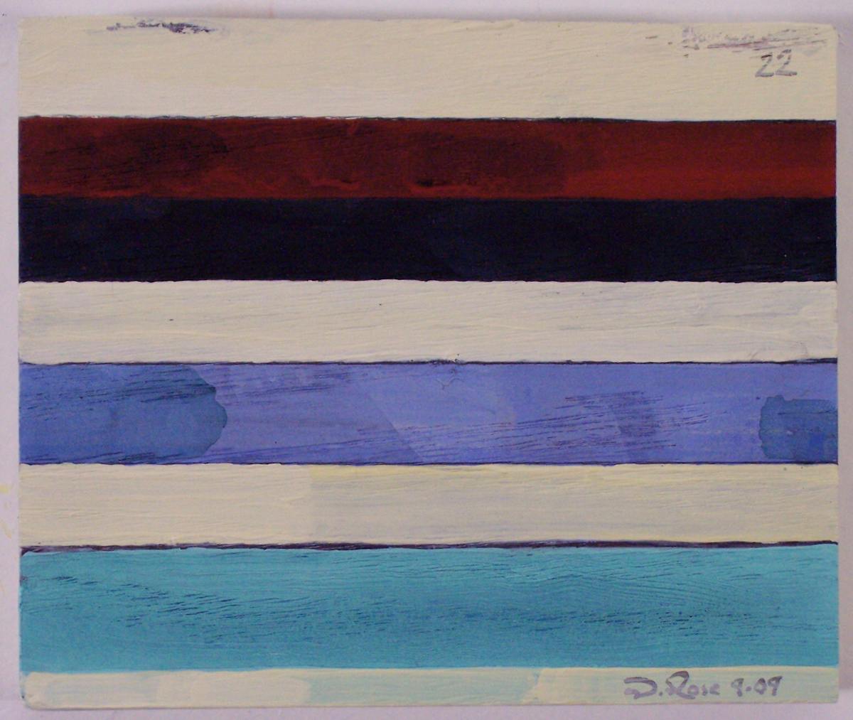 Stripe Study #22 by David Silva Rose 