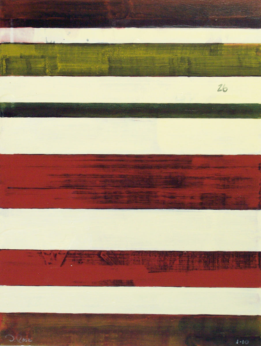 Stripe Study #26 by David Silva Rose 