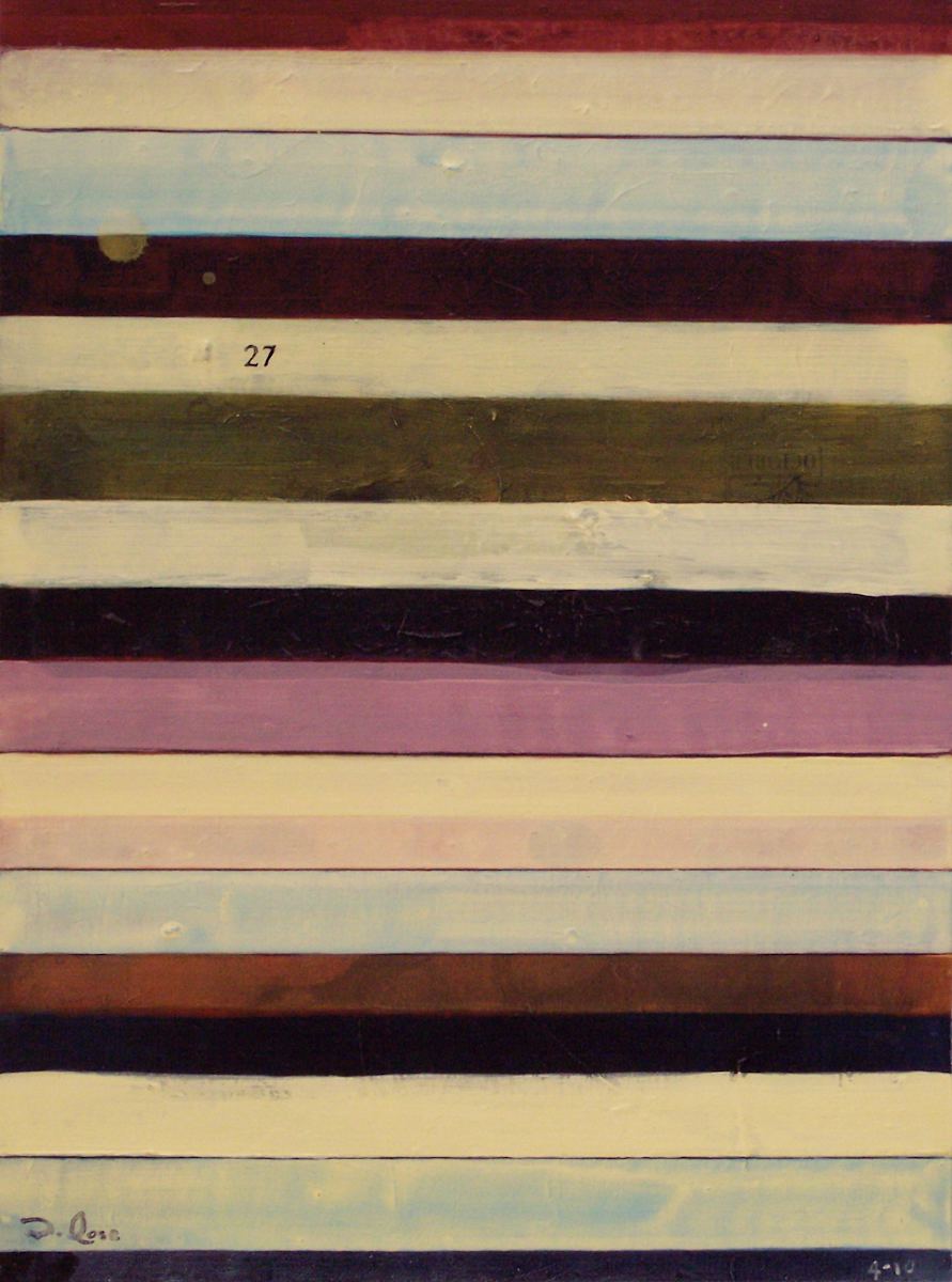 Stripe Study #27 by David Silva Rose 