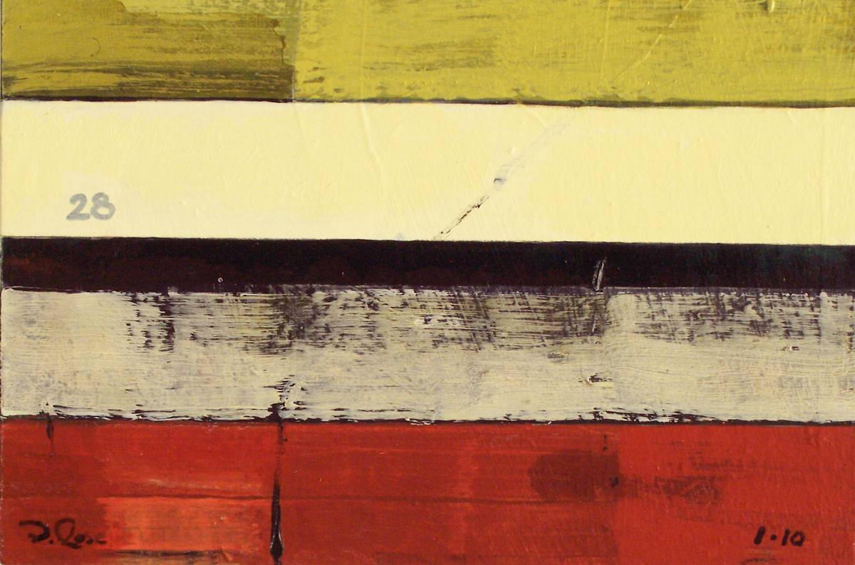 Stripe Study #28 by David Silva Rose 