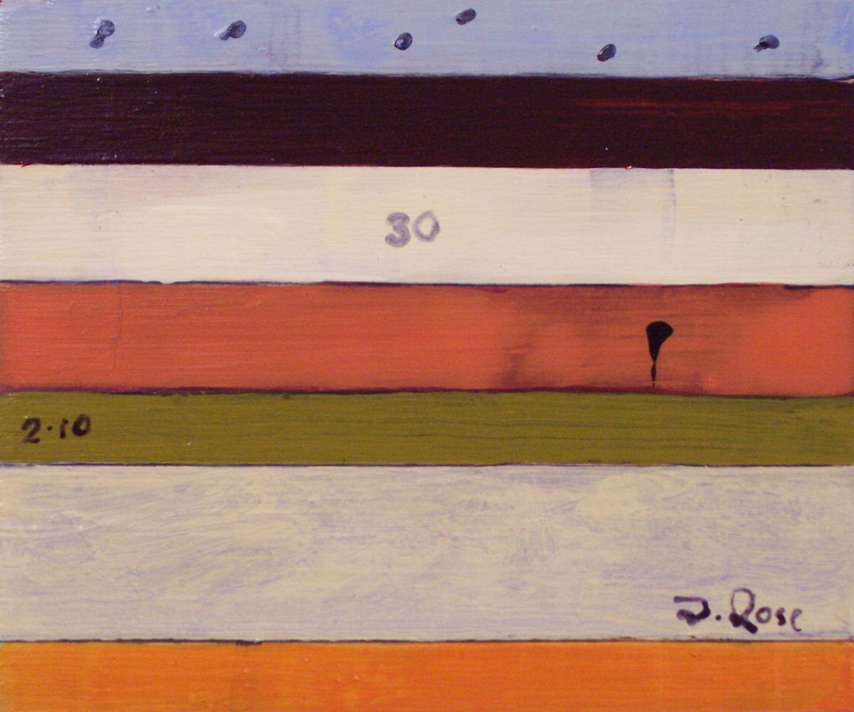 Stripe Study #30 by David Silva Rose 