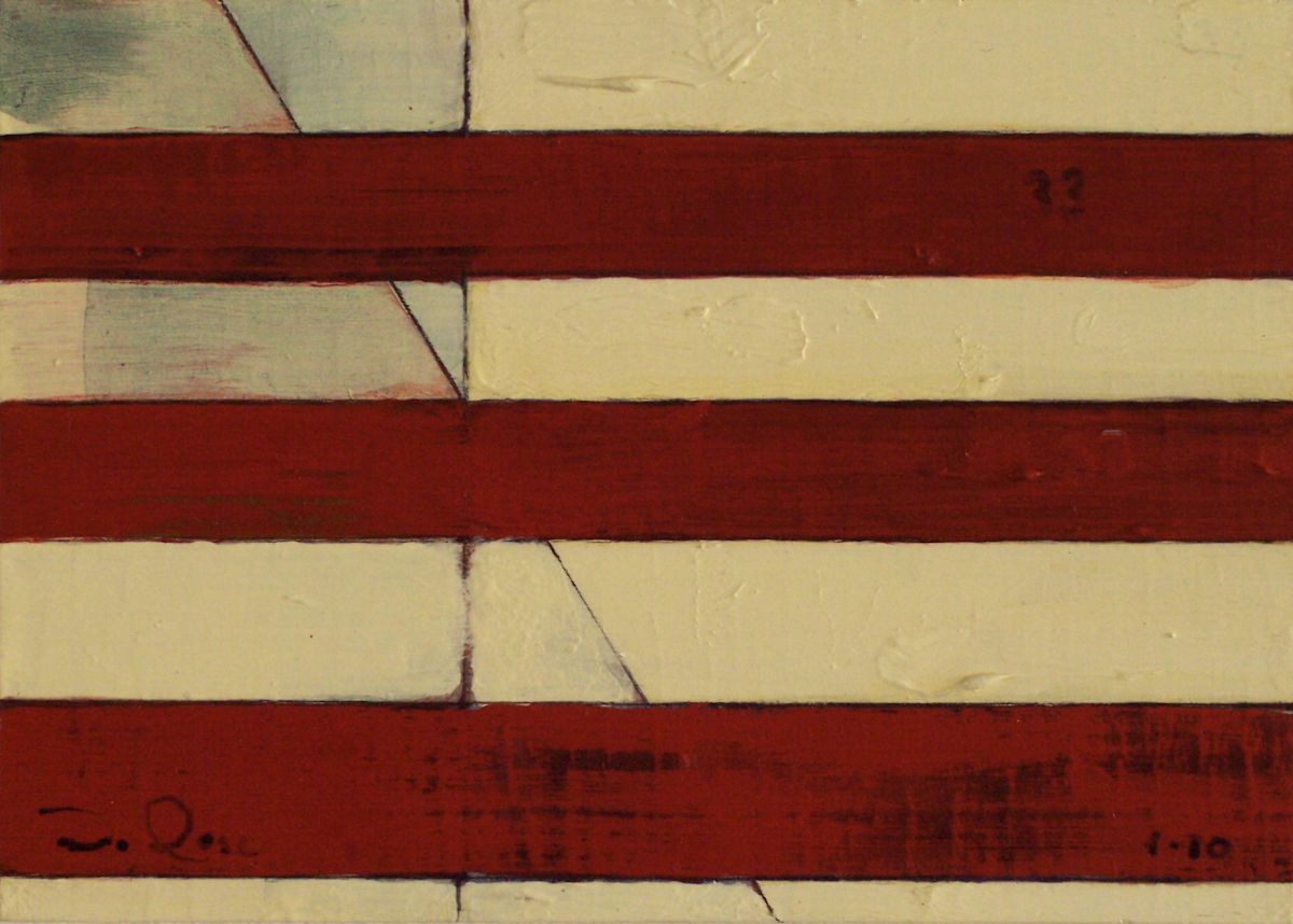 Stripe Study #33 by David Silva Rose 