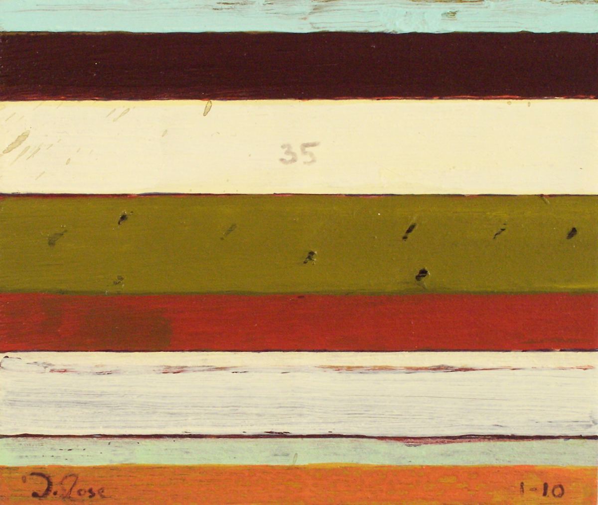Stripe Study #35 by David Silva Rose 