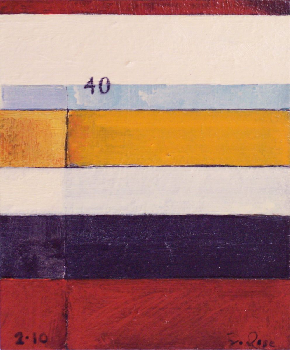 Stripe Study #40 by David Silva Rose 