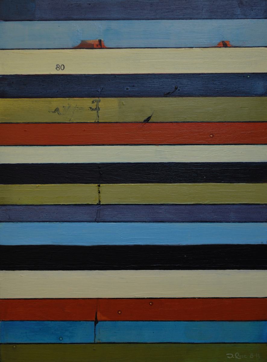 Stripe Study #80 by David Silva Rose 
