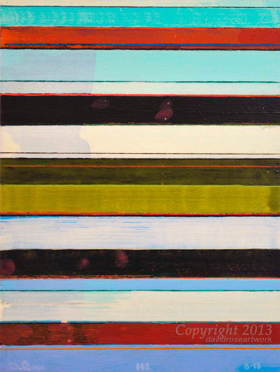 Stripes 142 by David Silva Rose 