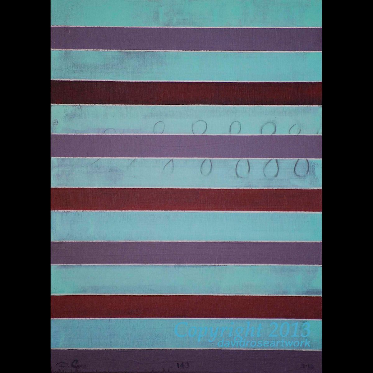 Stripes 143 by David Silva Rose 