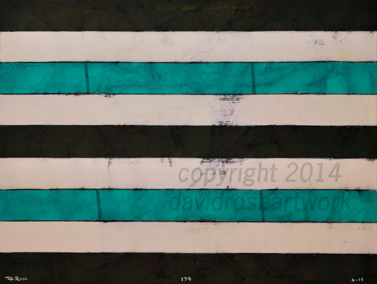 Stripes 174 by David Silva Rose 