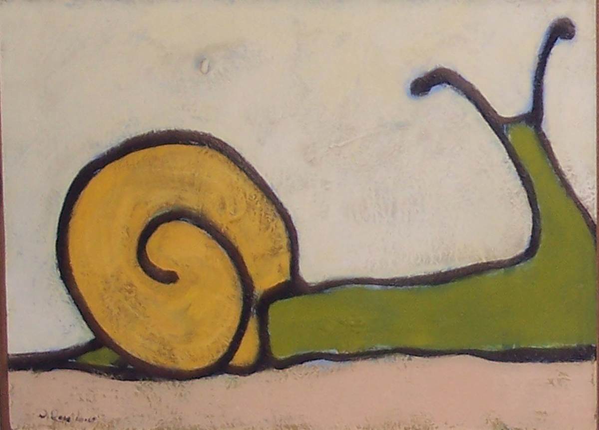 Curious Snail by David Silva Rose 