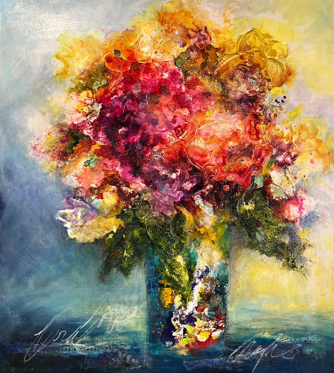 Flowers Make Me Happy II by Gini Crepps 