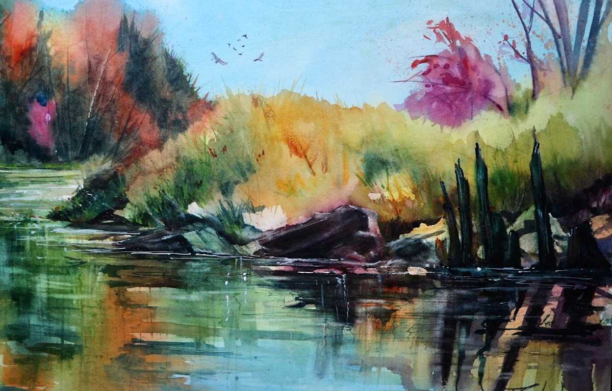 Muskrat River , Fall Launch Spot by Robin Knox 