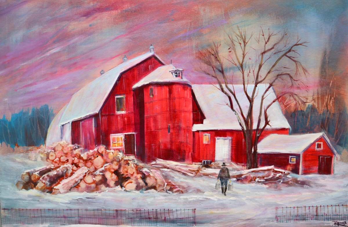 Winter Chores by Robin Knox 