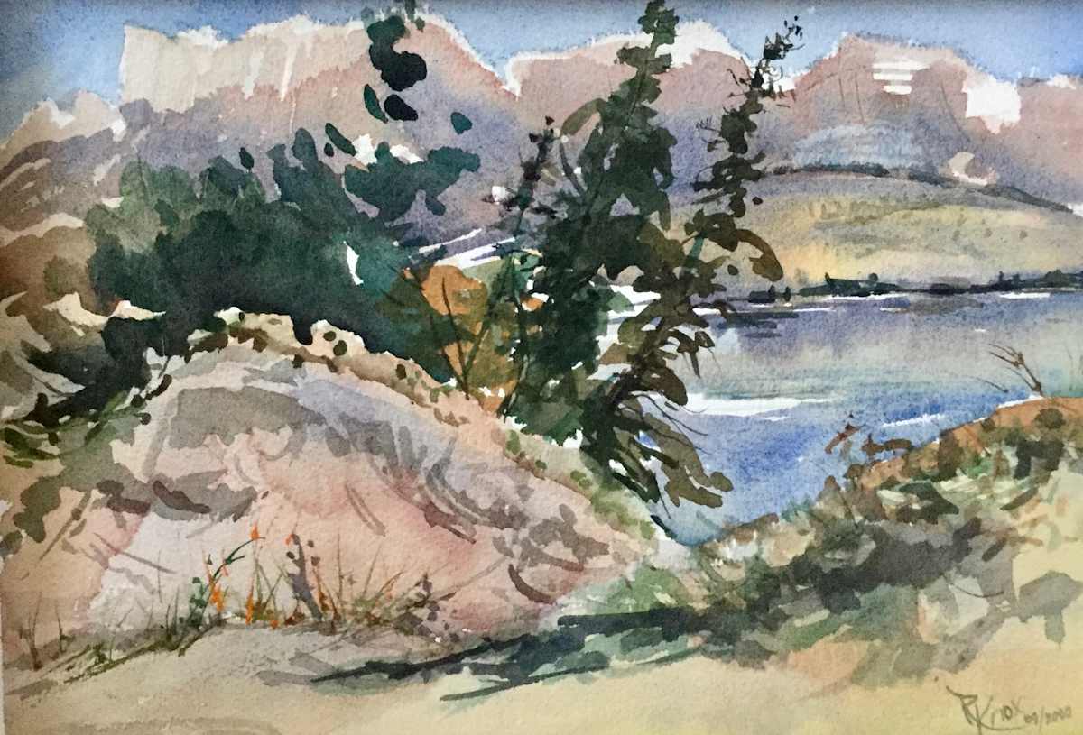 Fall in the Mountain Park by Robin Knox 