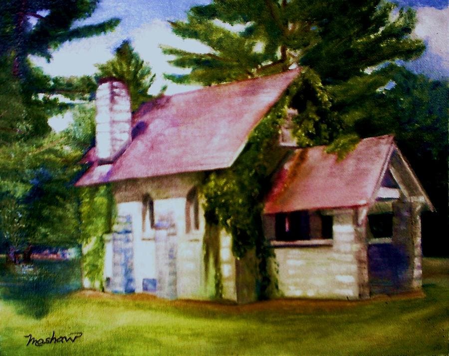 Lyons Falls Church by Sheila Mashaw, Image 1.