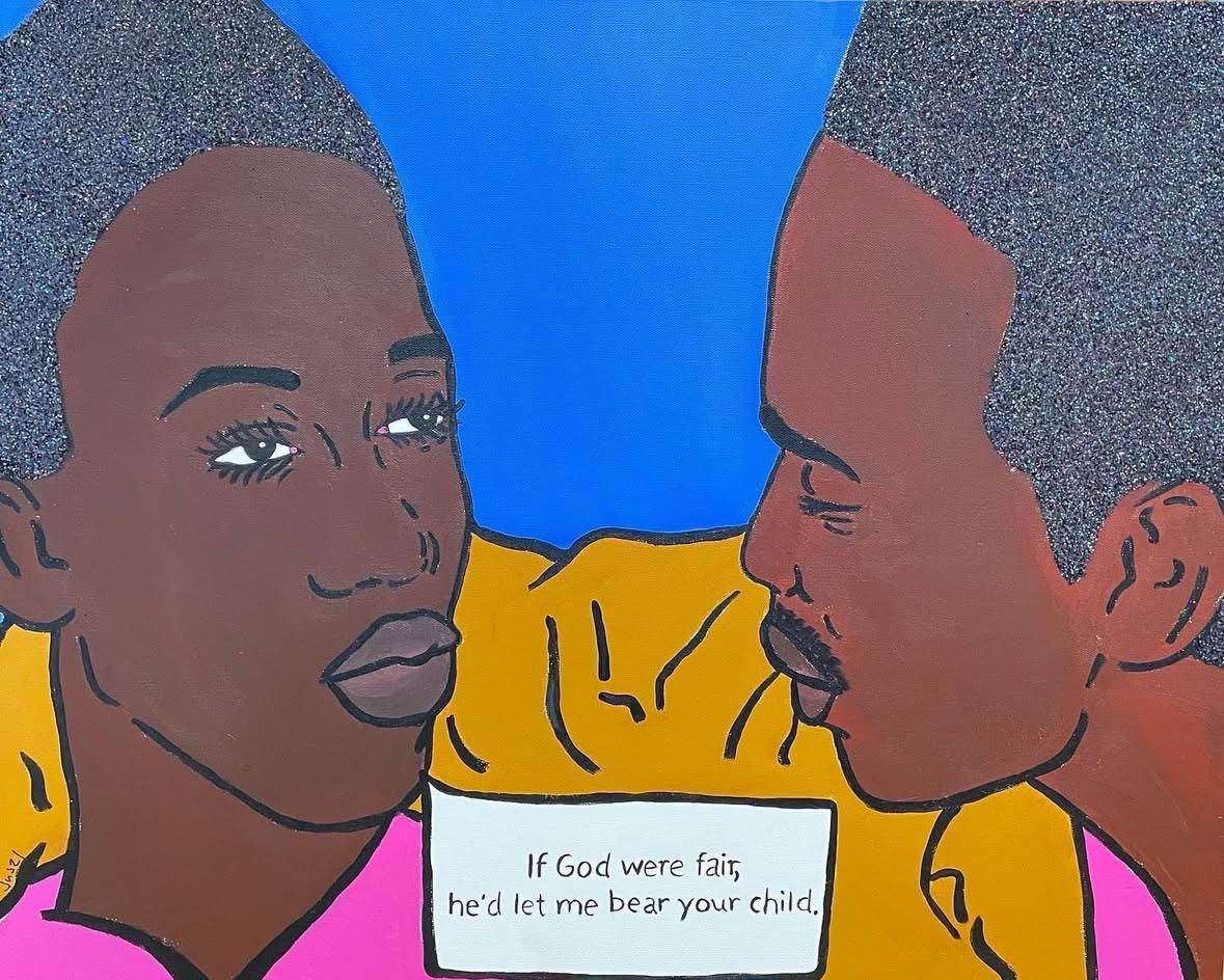 If god were fair He'd let me bear your child by Justice Dwight 