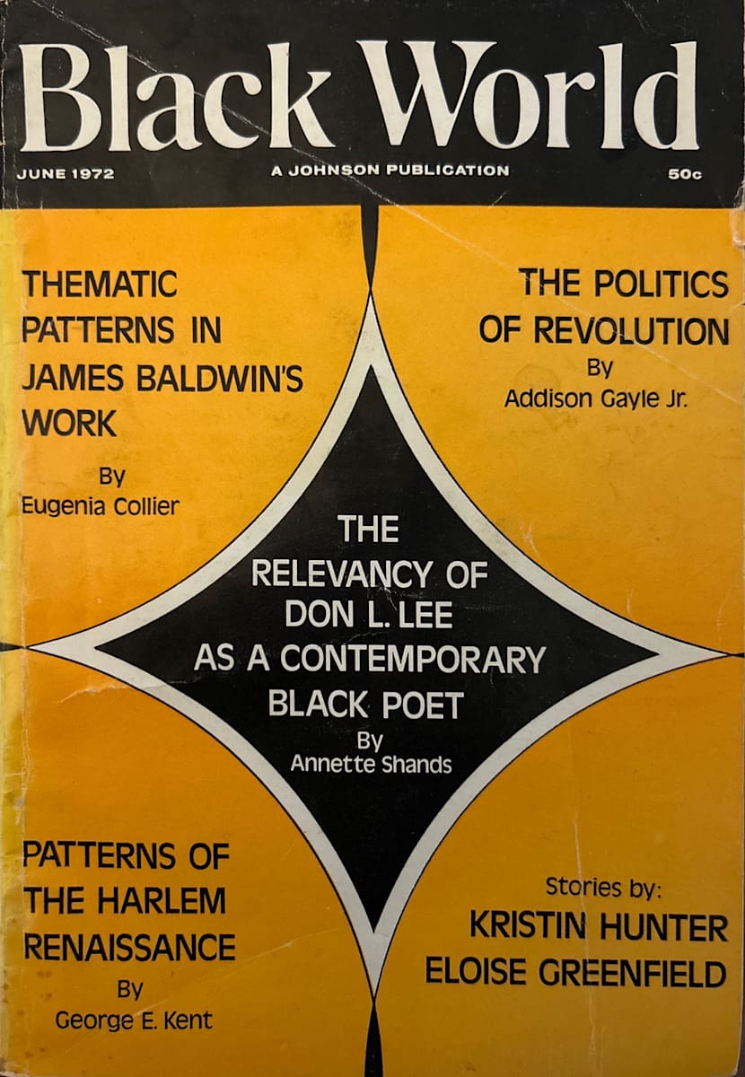 Black World - June 1972 by Hoyt W. Fuller, Image 1.