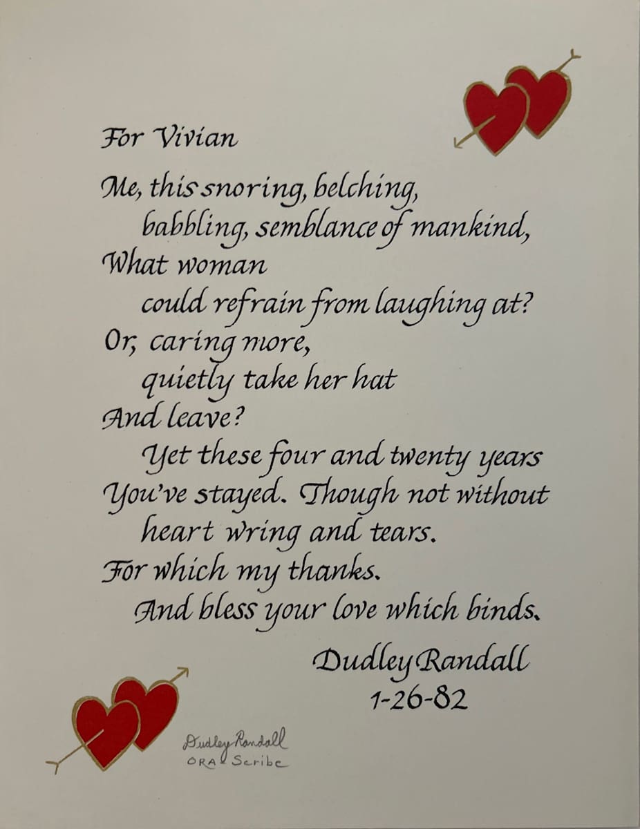 For Vivian by Dudley Randall, Image 1.
