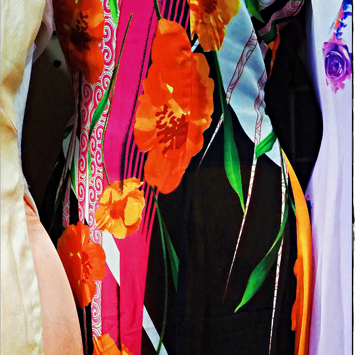 Concert in Colour - Silk Dress China Town LA 2018 by James McElroy, Image 1.