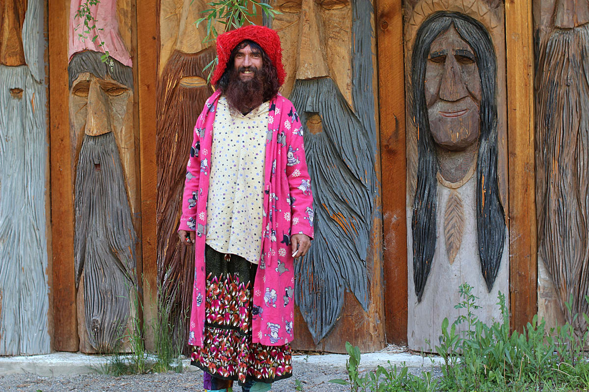 Rolf - Radium Hot Springs  Woodcarver #2 by James McElroy 