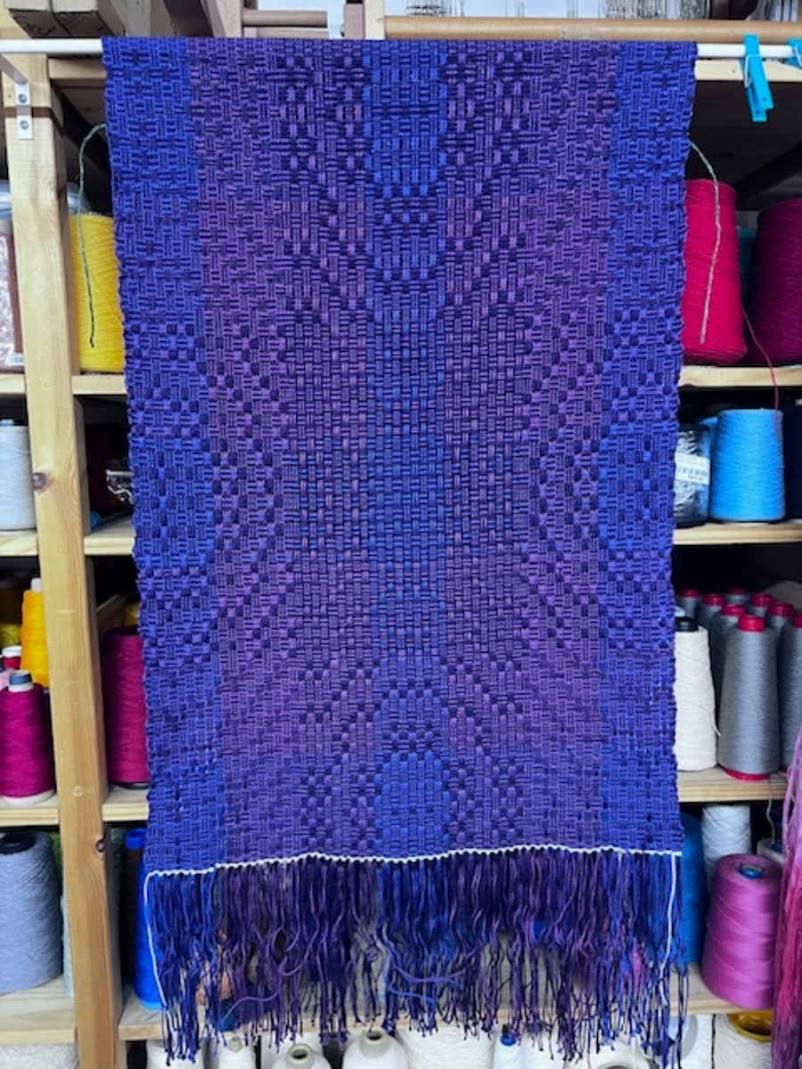 Woven Purple Raindrops by Jayne Aussavadegool Babine 