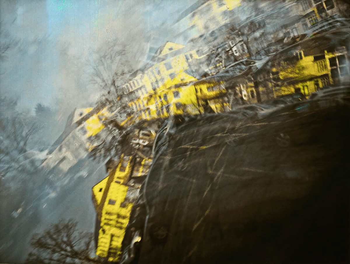 Yellow Building Falling by Dan Borden, Image 2.