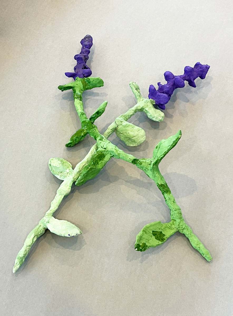 Lavender Wire Wculpture by Dean Masse, Image 1.