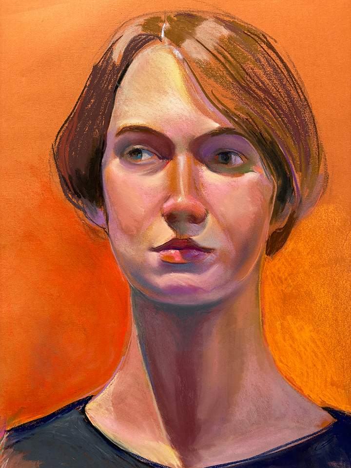 Portrait 3/24 by Christine M Wendel-Farrugia 