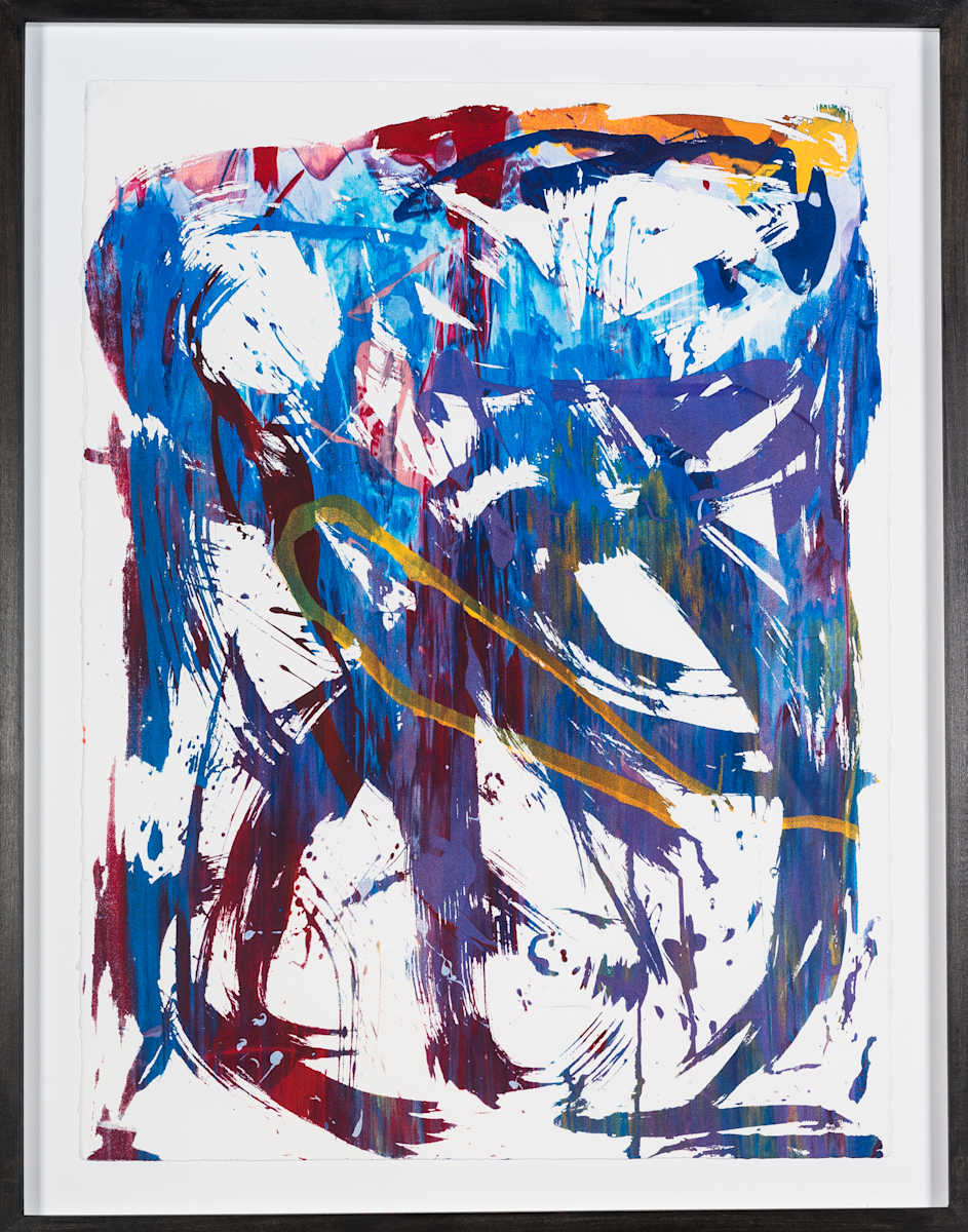 Multi Layered Rainbow Prayer (Framed Monotype PressWorks Print) by Gregory Siff, Image 1.