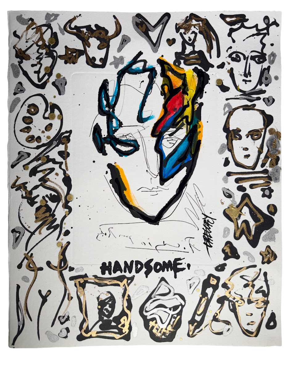 Handsome Roby  PICASSO x GREGORY. Etching #1 by Gregory Siff, Image 1.