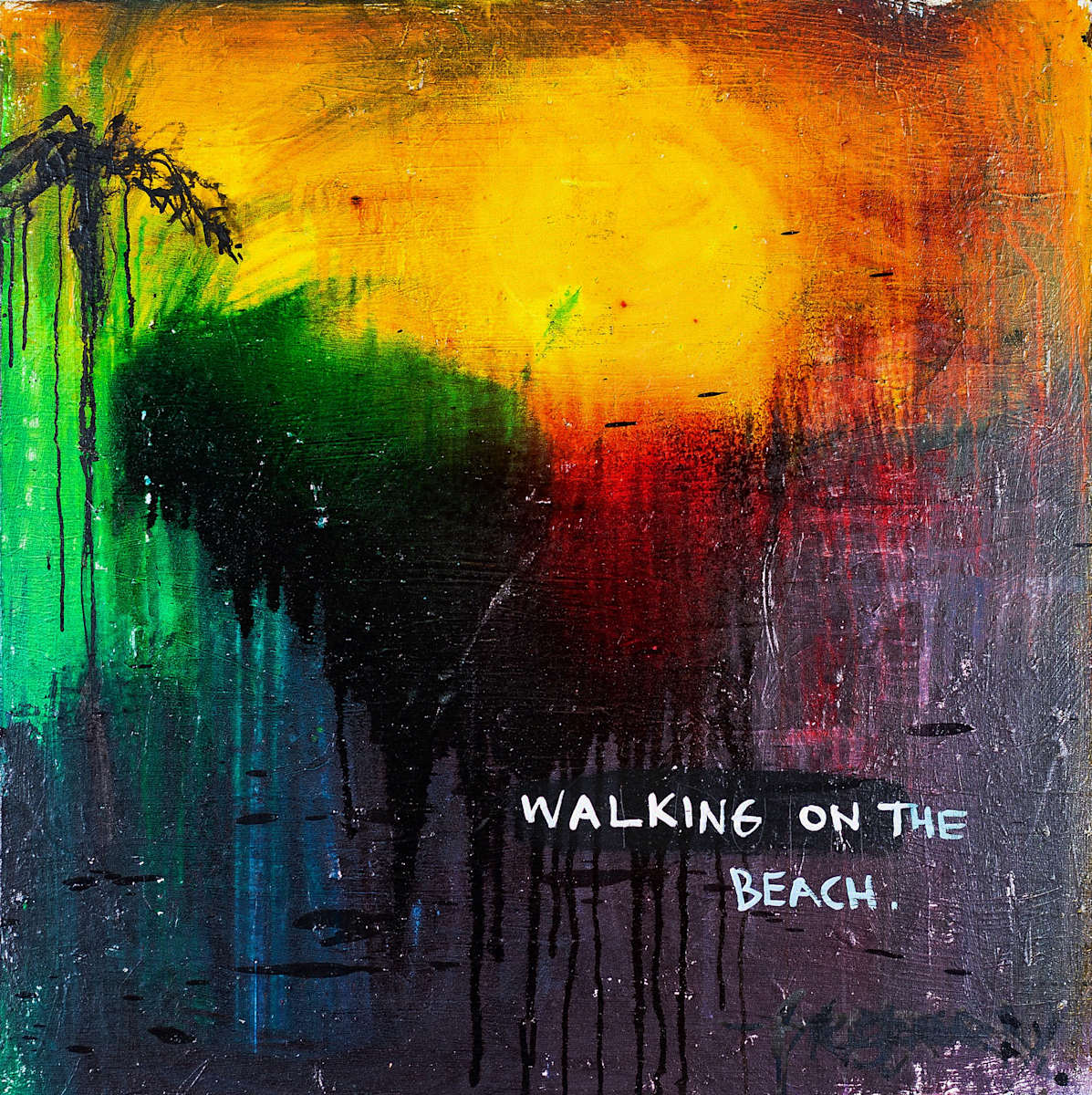 Walking on the Beach (with him in Rockaway) by Gregory Siff 