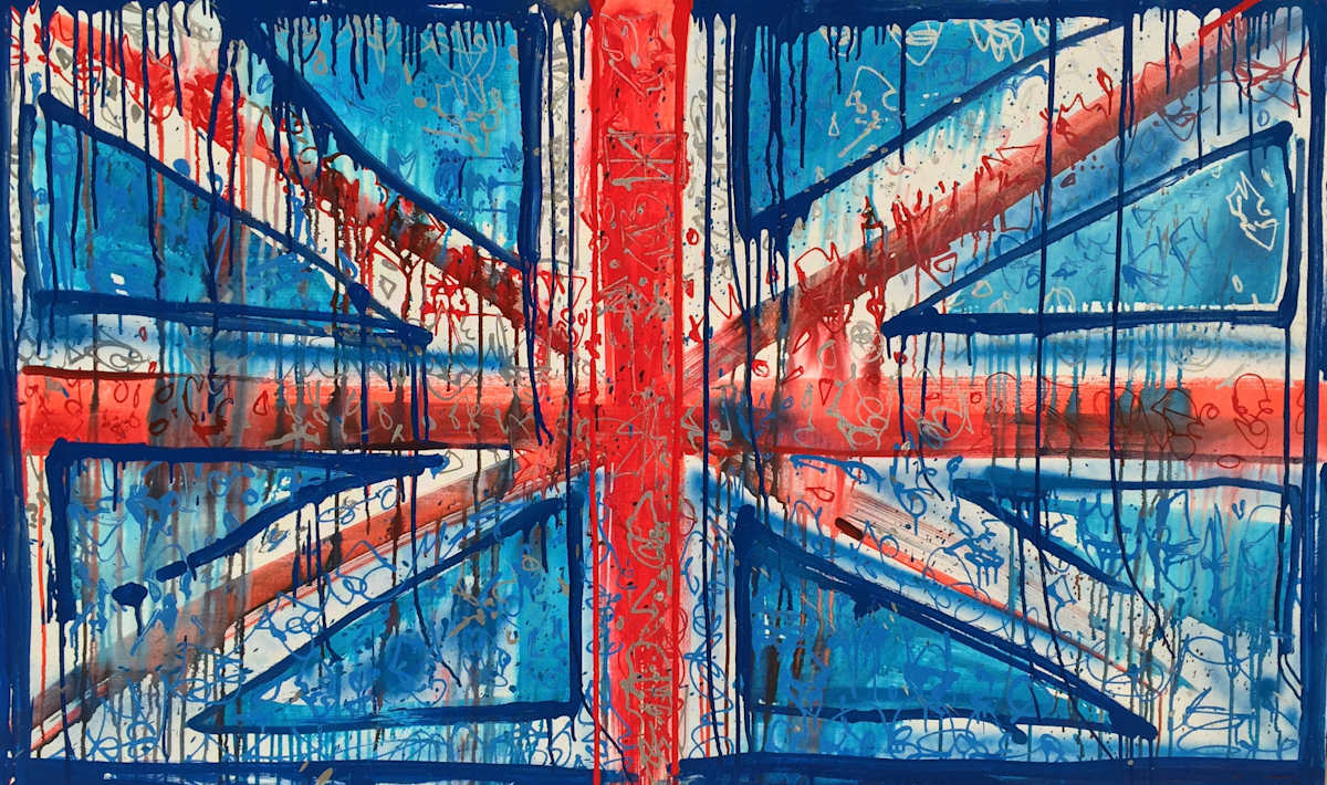 Union Jack Drip by Gregory Siff 