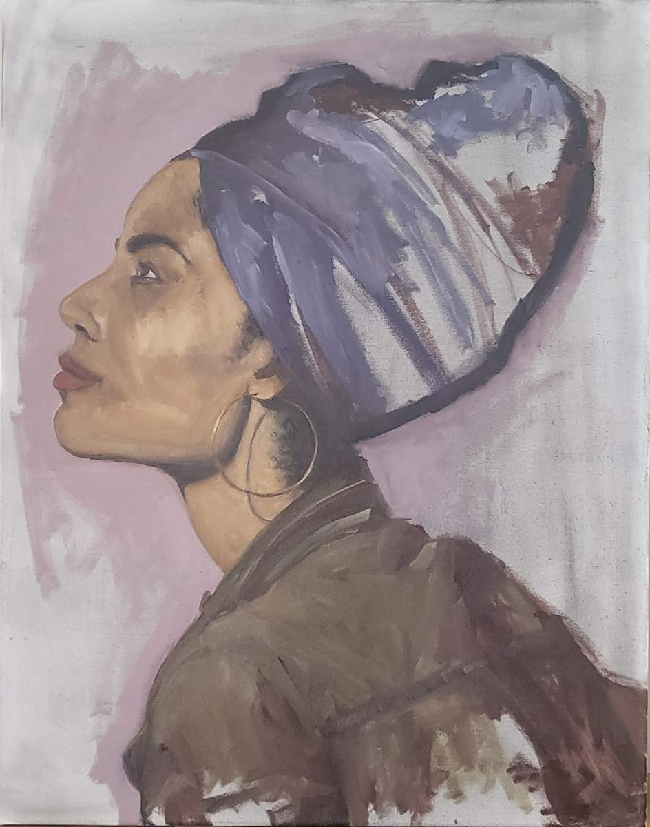 Woman Wearing a Headscarf by Sam Oddly, Image 3.