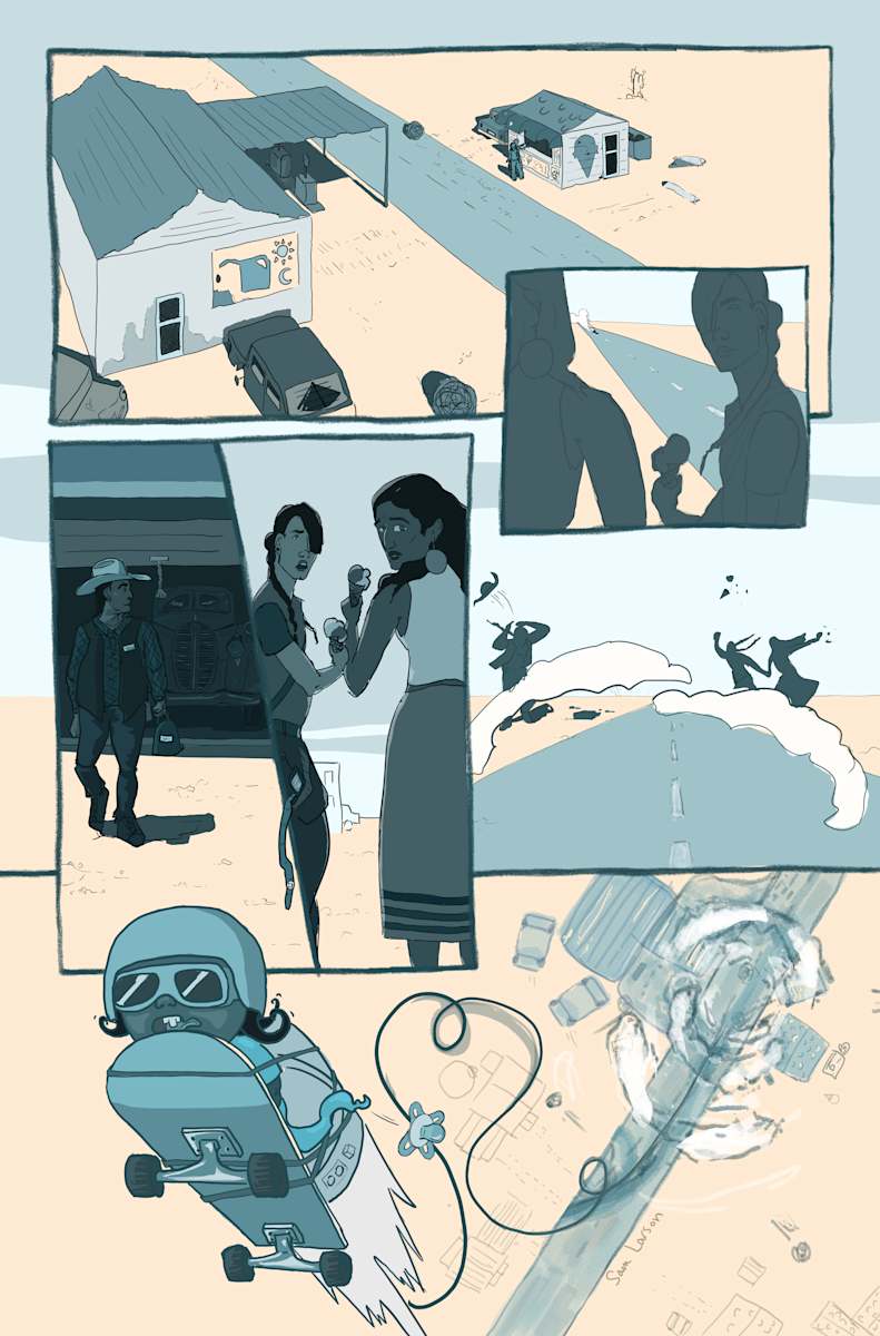 "Rocket Baby" - Comic Book Interior by Sam Larson 