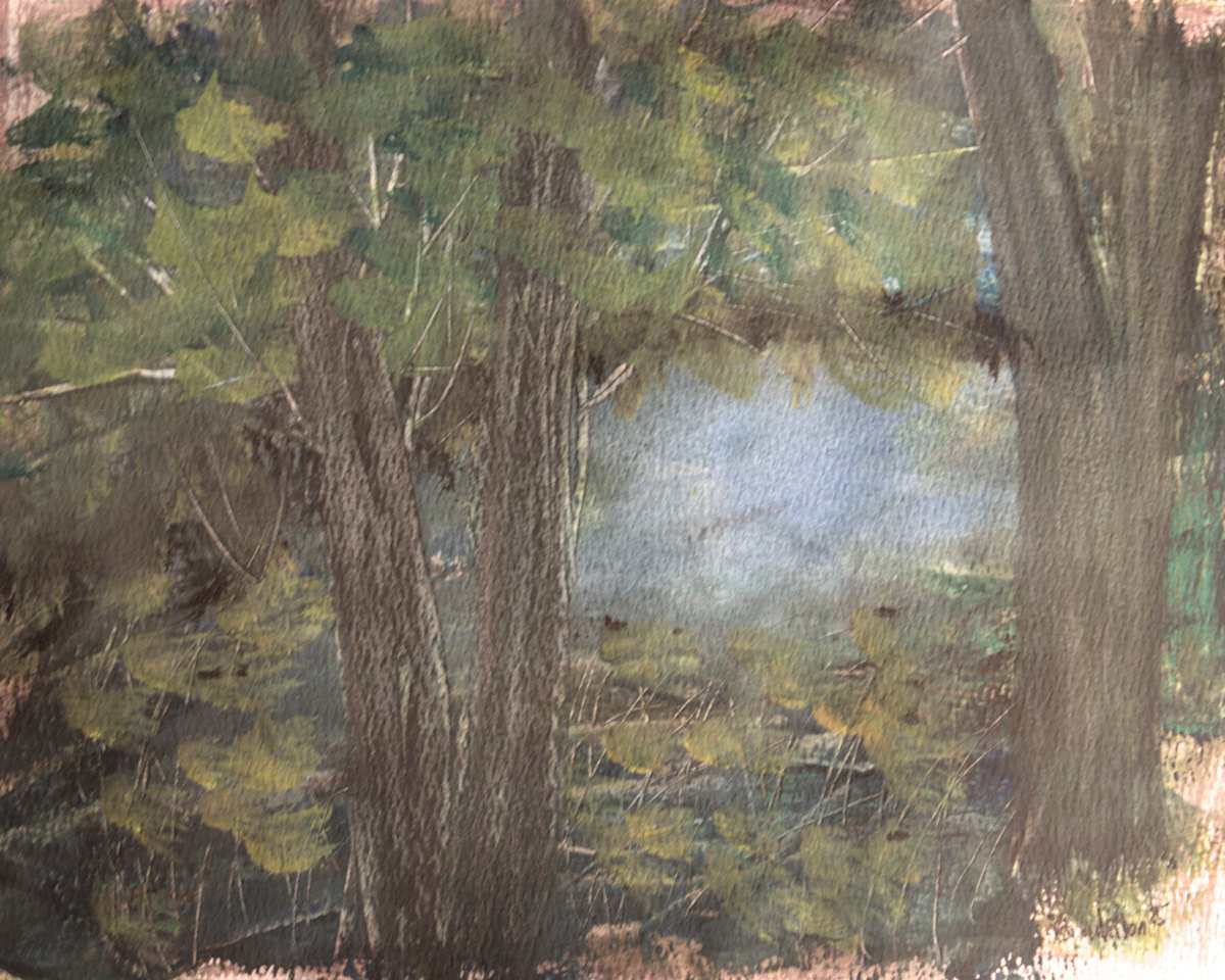 The Pond Circa 1832 by Gregory Anderson 