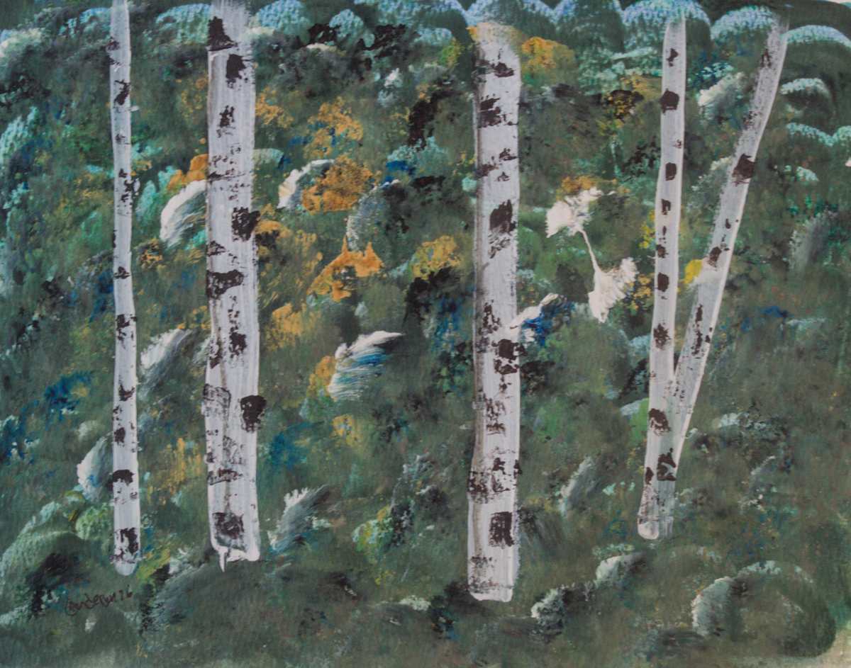 Birches At Oakmont by Gregory Anderson, Image 1.