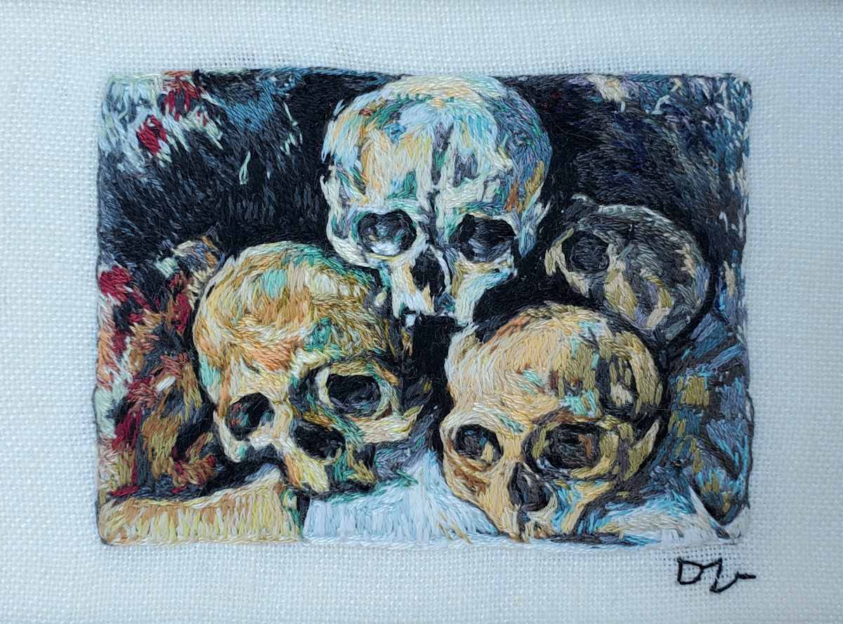 Paul Cezanne Pyramid of Skulls by Darci Lenker 