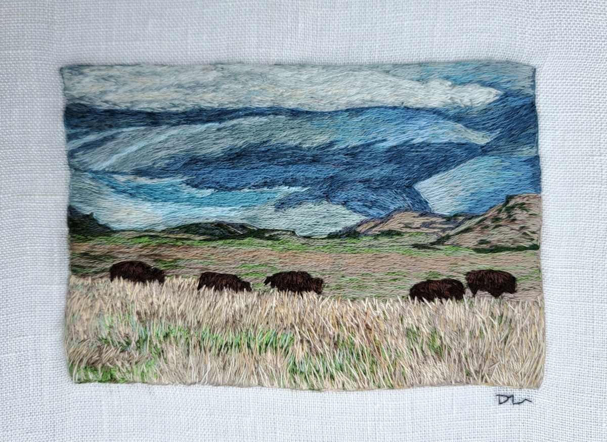 Five Bison by Darci Lenker 