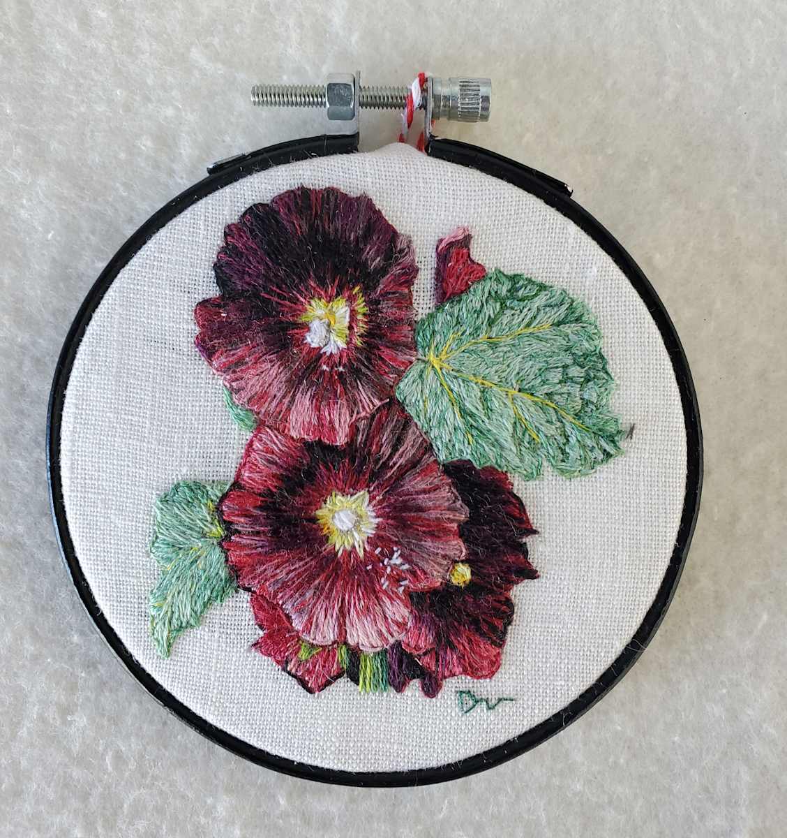 Hollyhocks by Darci Lenker 