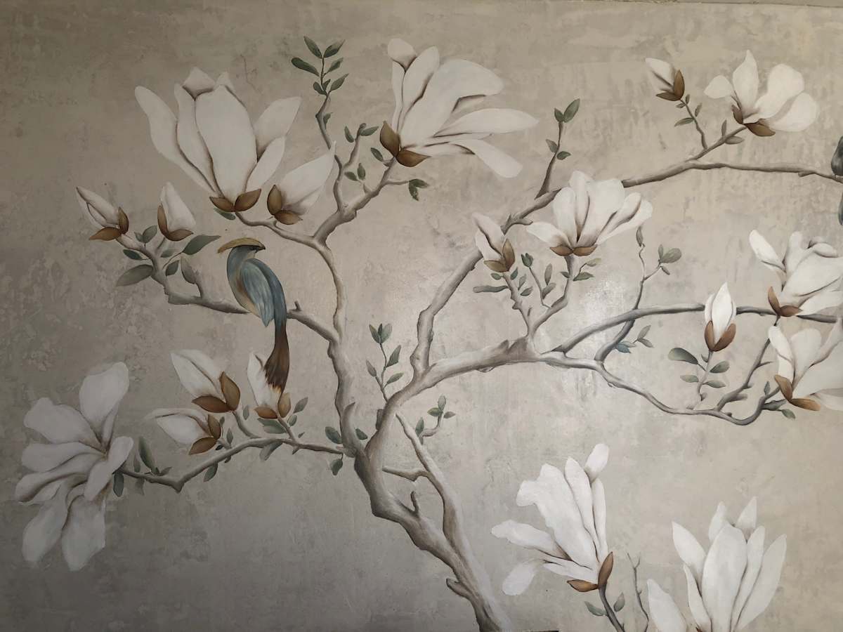 Magnolia & Birds 1 by Laetitia Viljoen 