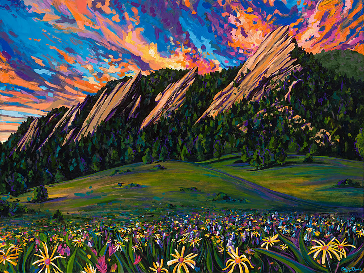 Boulder Flatirons by Emily Dwan, Image 1.