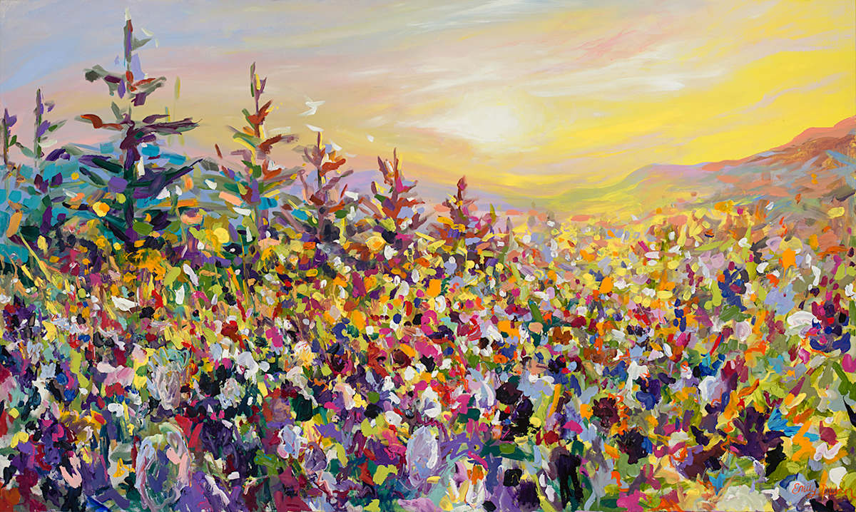 Sunbeam Meadow 60X36" by Emily Dwan, Image 1.