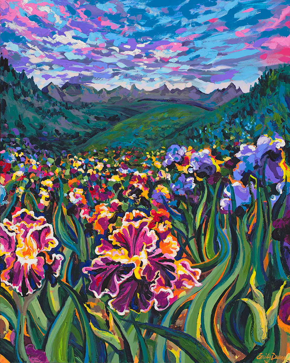 Wild Iris 24X36" by Emily Dwan, Image 1.