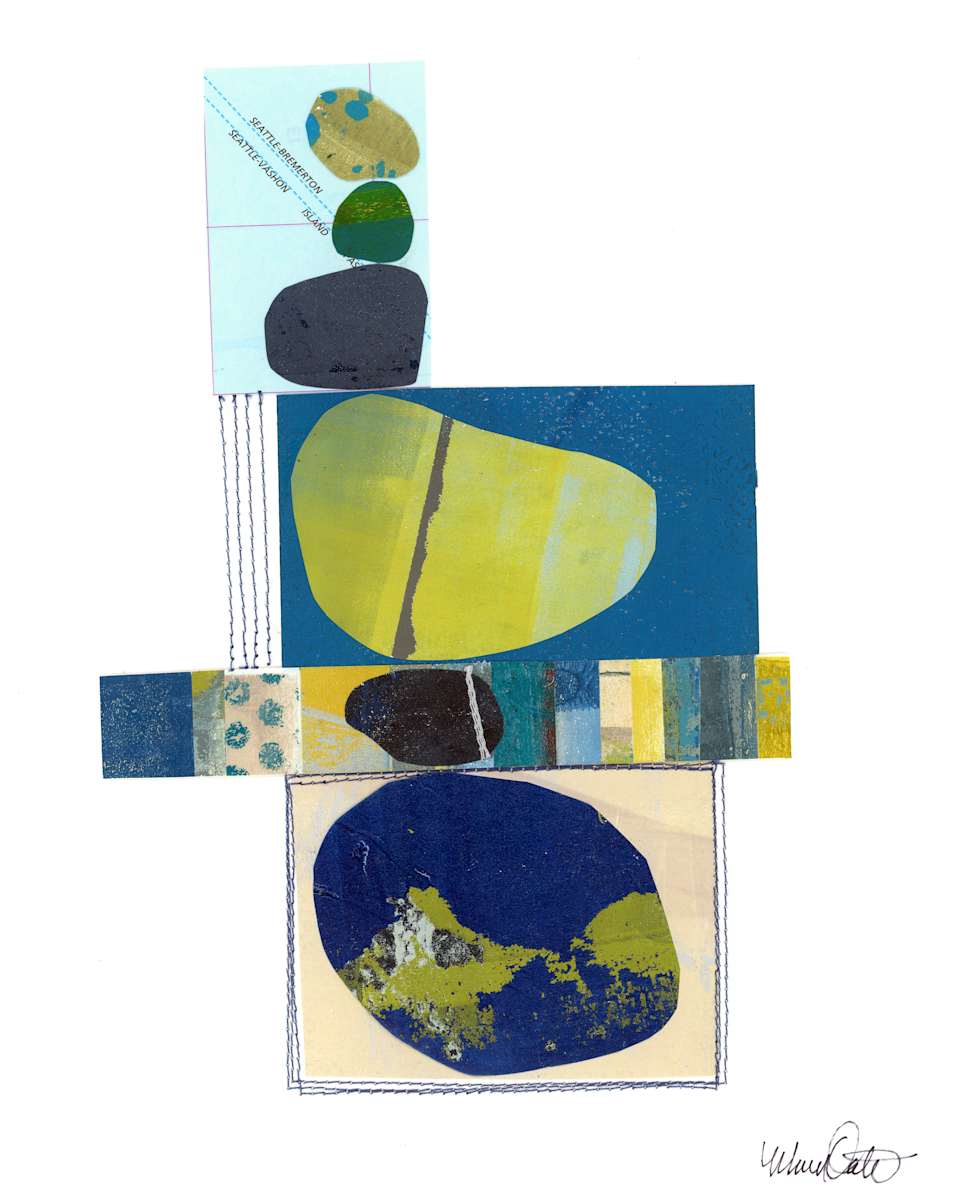 Day 31 - Stack by Maren Oates  Image: Scanned version of piece