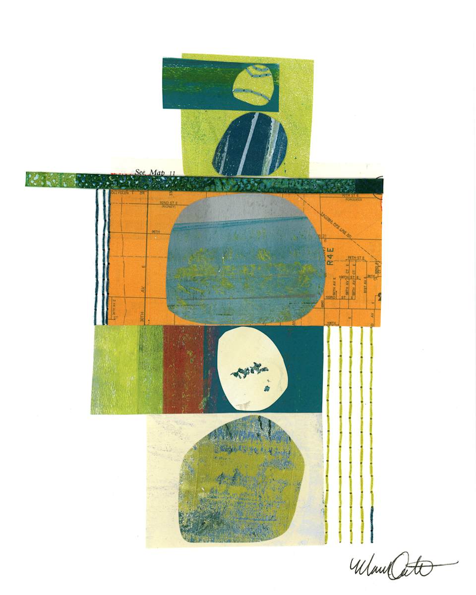 Day 32 - Stack by Maren Oates  Image: Scanned version of piece.