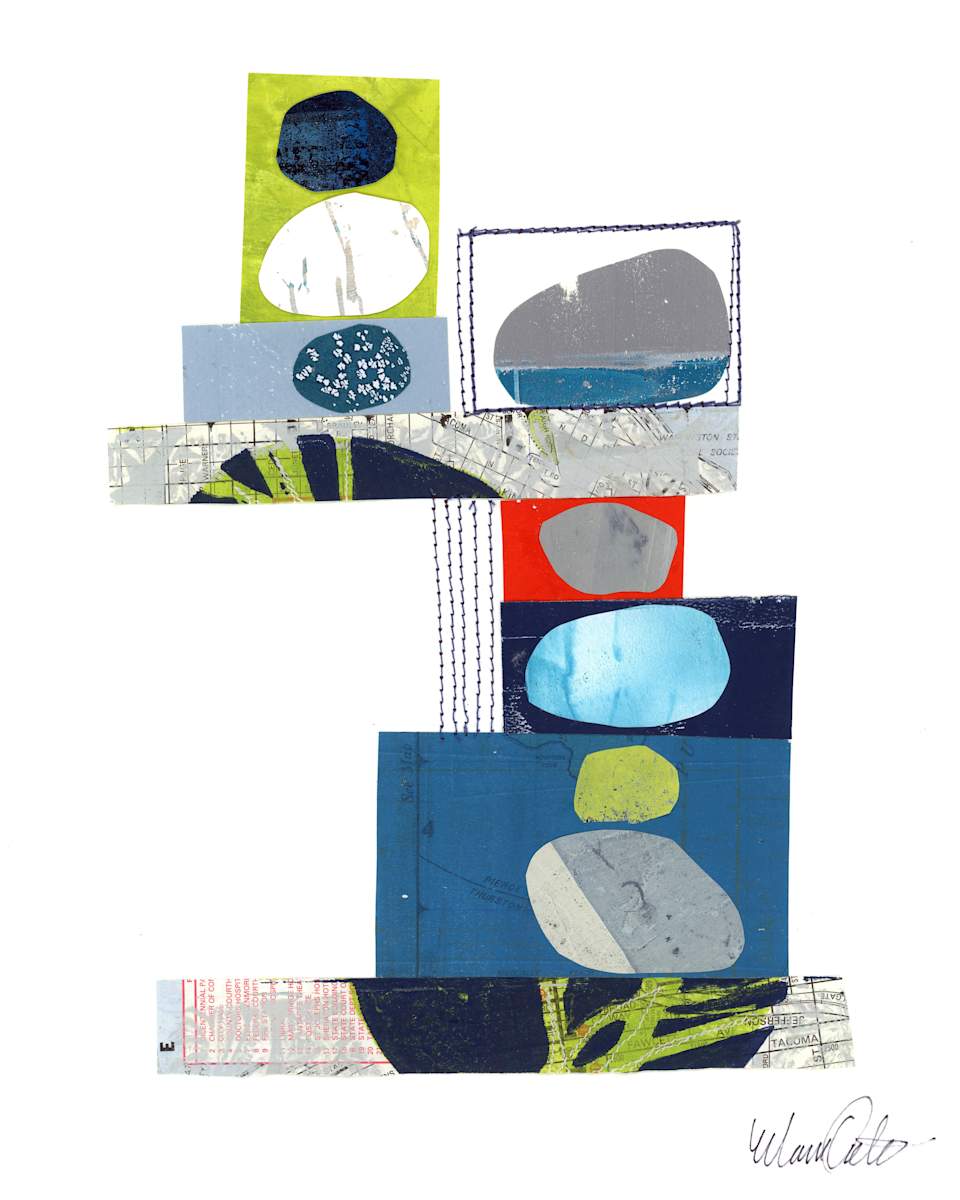 Day 34 - Stack by Maren Oates  Image: Scanned version of piece