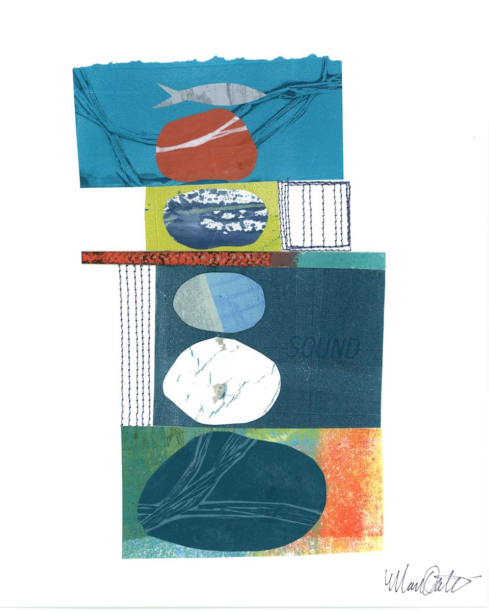 Day 36 - Stack by Maren Oates  Image: Scanned version of piece.