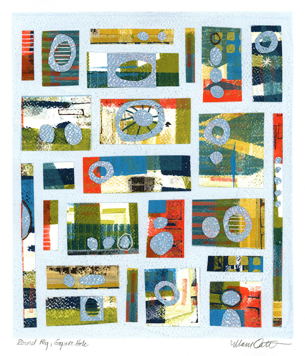Round Peg, Square Hole by Maren Oates  Image: Unframed