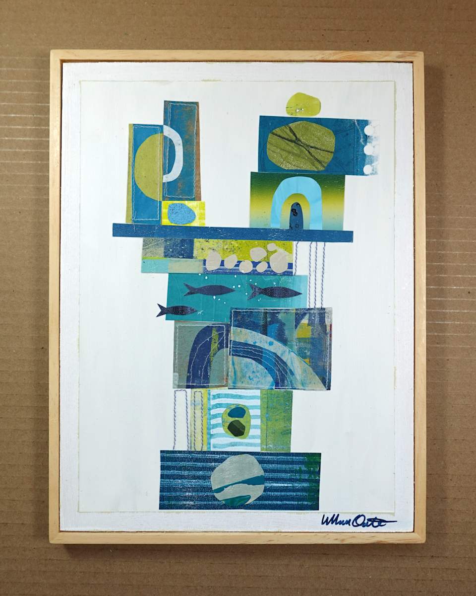 Thursday Stack by Maren Oates  Image: Photo of original with float frame